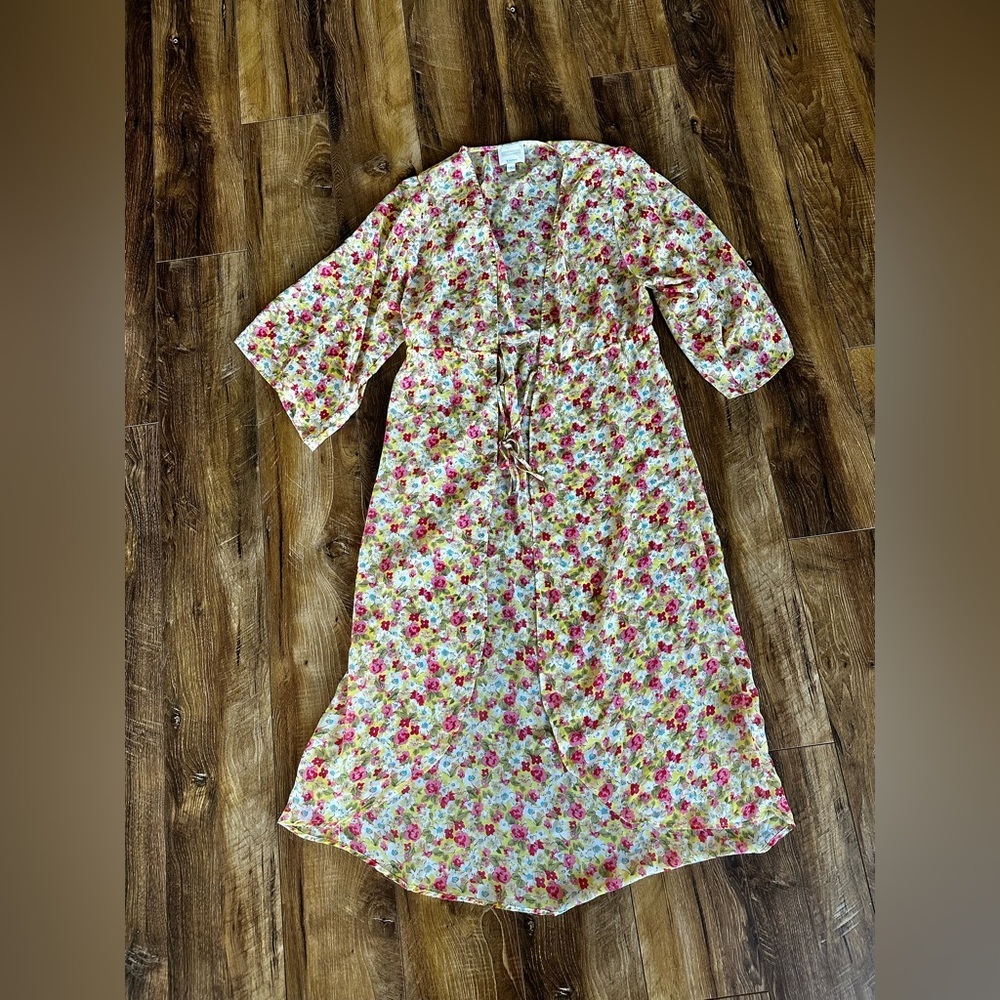 Joompy by docela size small see through floral cardigan - Picture 1 of 3